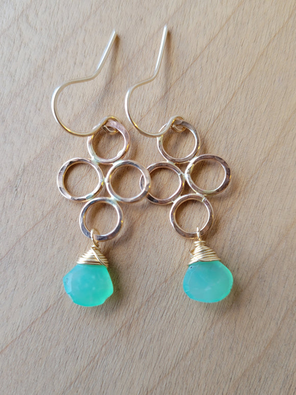 Chrysoprase Mini Bubble Earrings