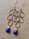 Lapis Fern Earrings