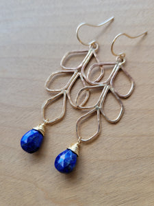 Lapis Fern Earrings