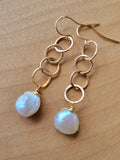 Keishi pearl earrings