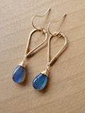 Labradorite teardrop earrings