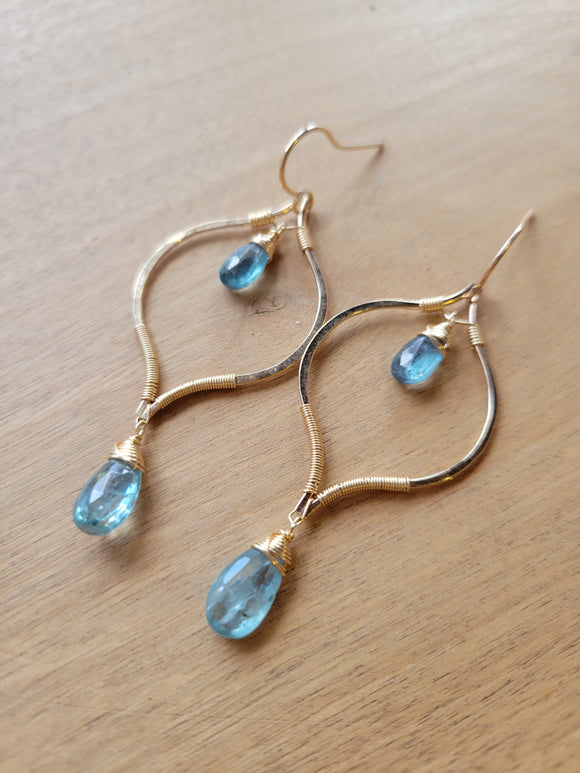 Kyanite earrings